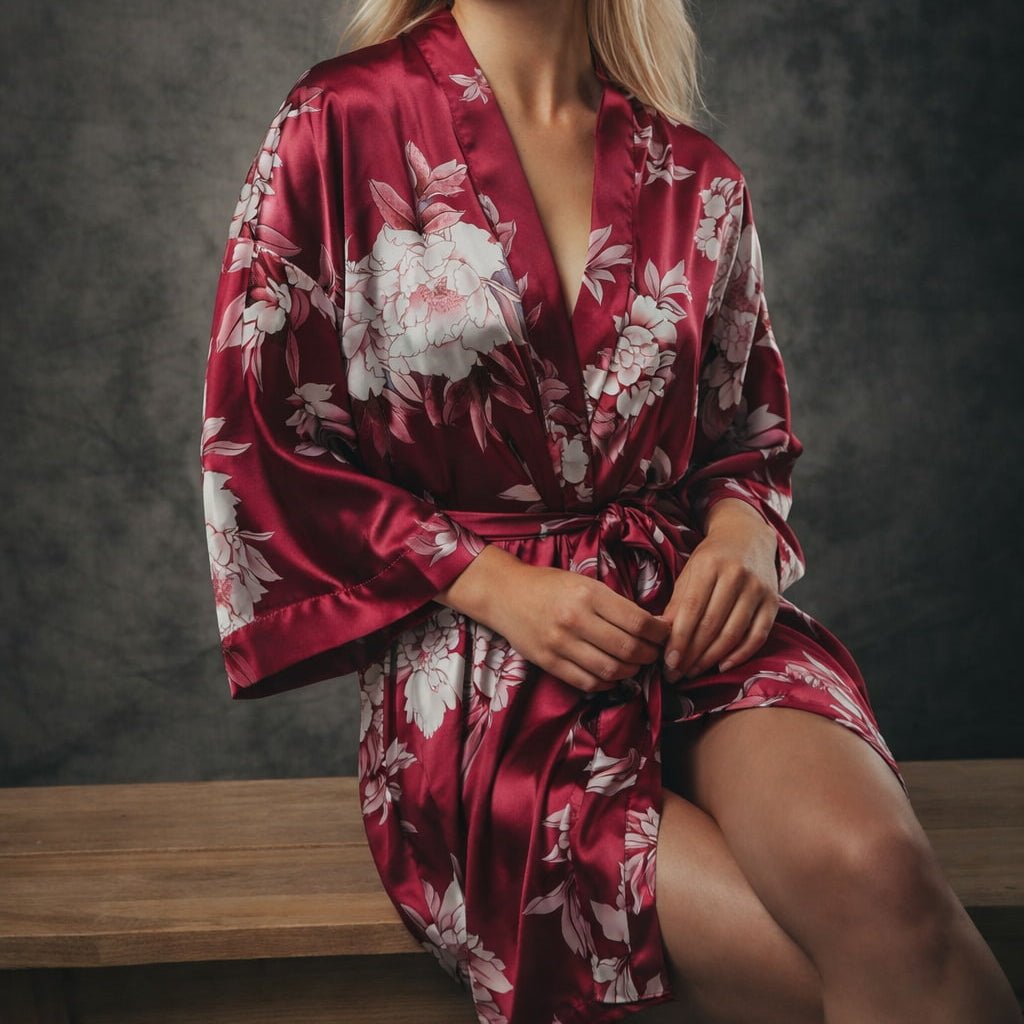 Kimono Dames Satijn Floral Dream - Kimomi