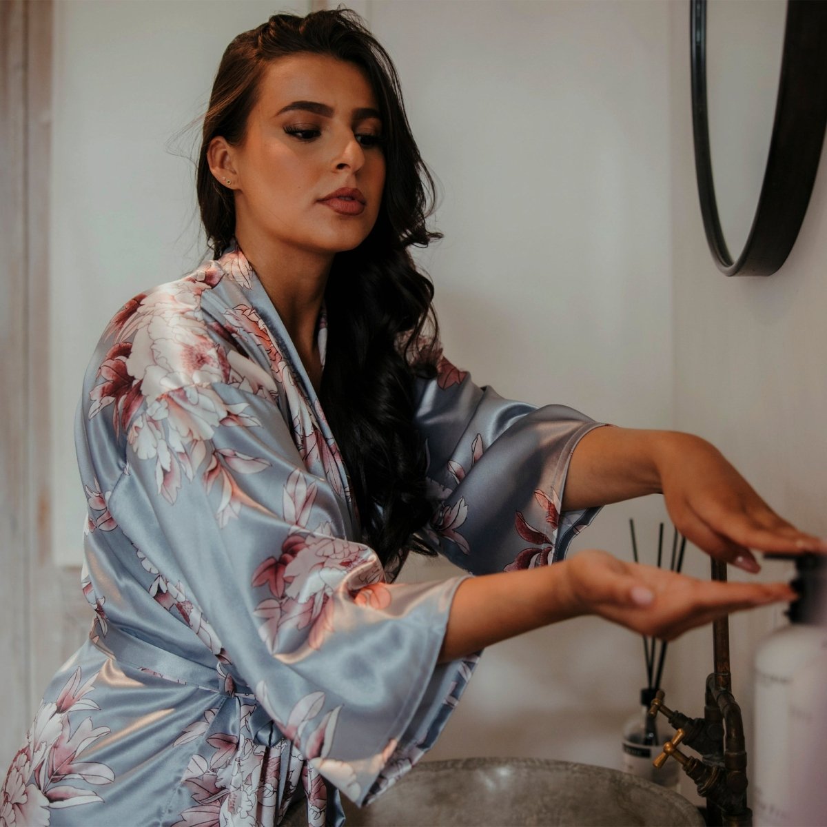 Kimono Dames Satijn Floral Dream - Kimomi