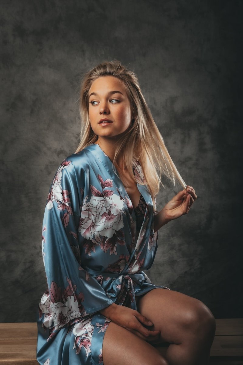 Kimono Dames Satijn Floral Dream - Kimomi