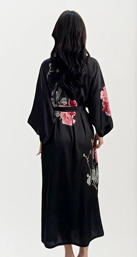 Kimono Dames Satijn - Kuro Grace - Kimomi