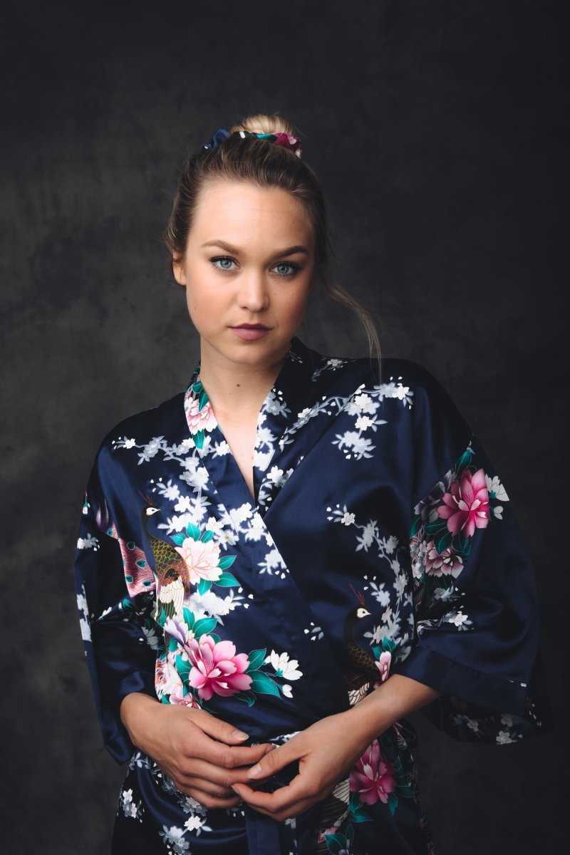 Kimono Dames Satijn - Morning Glory - Kimomi