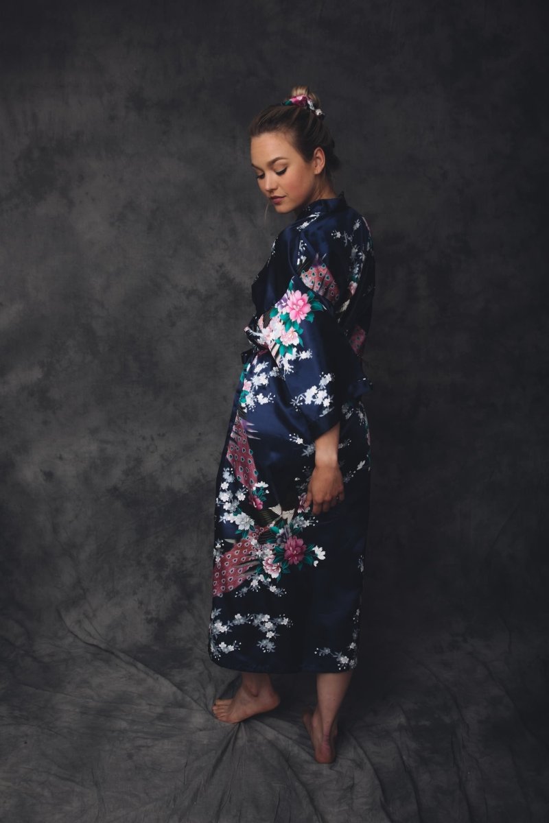 Kimono Dames Satijn - Morning Glory - Kimomi