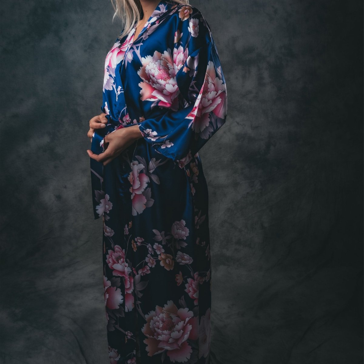 Kimono Dames Satijn - Peony Rose - Kimomi