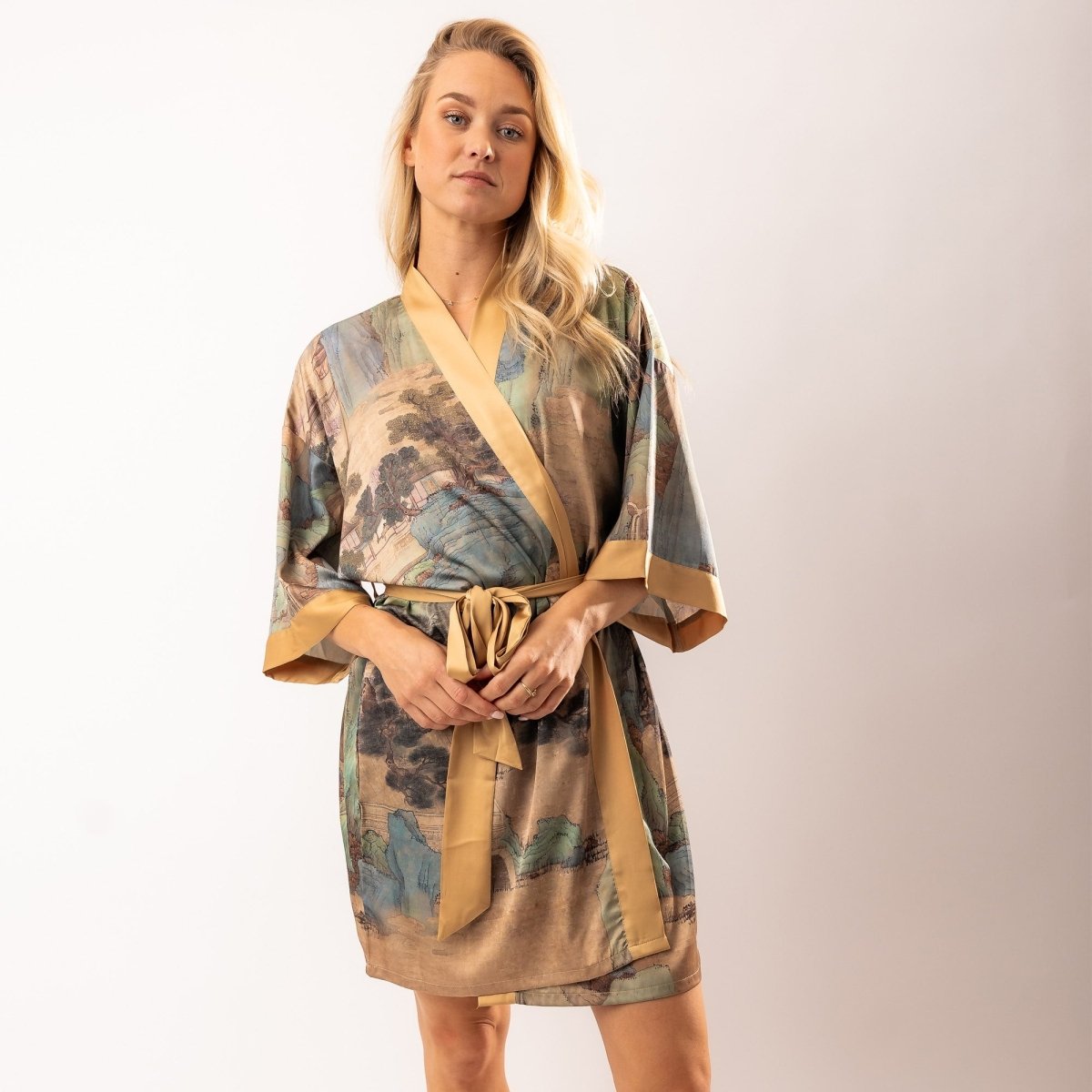 Kimono Dames Satijn - Poetry in Silk - Kimomi