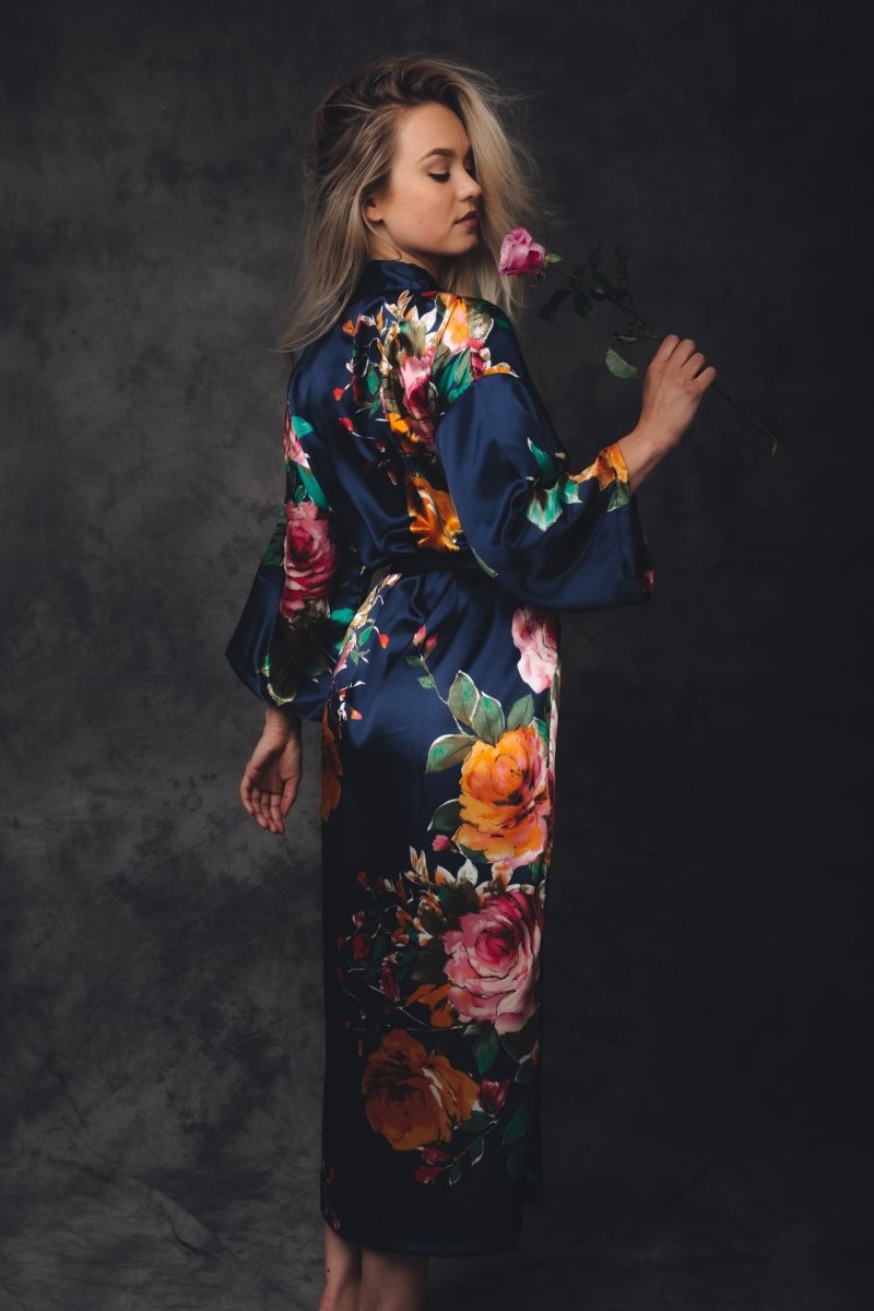 Kimono Dames Satijn – Santorini - Kimomi