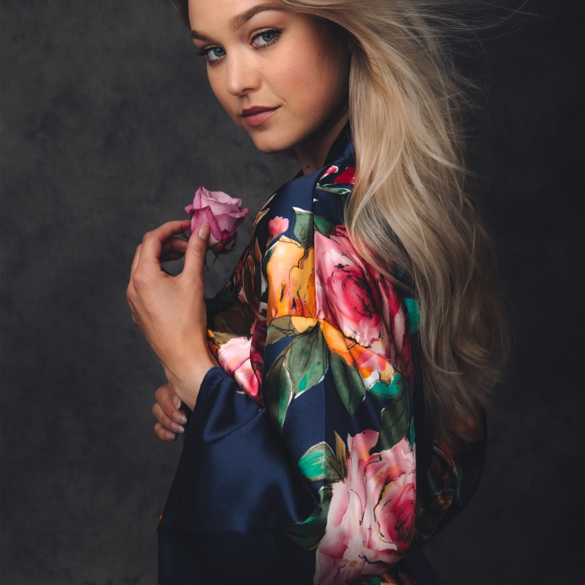 Kimono Dames Satijn - Santorini - Kimomi