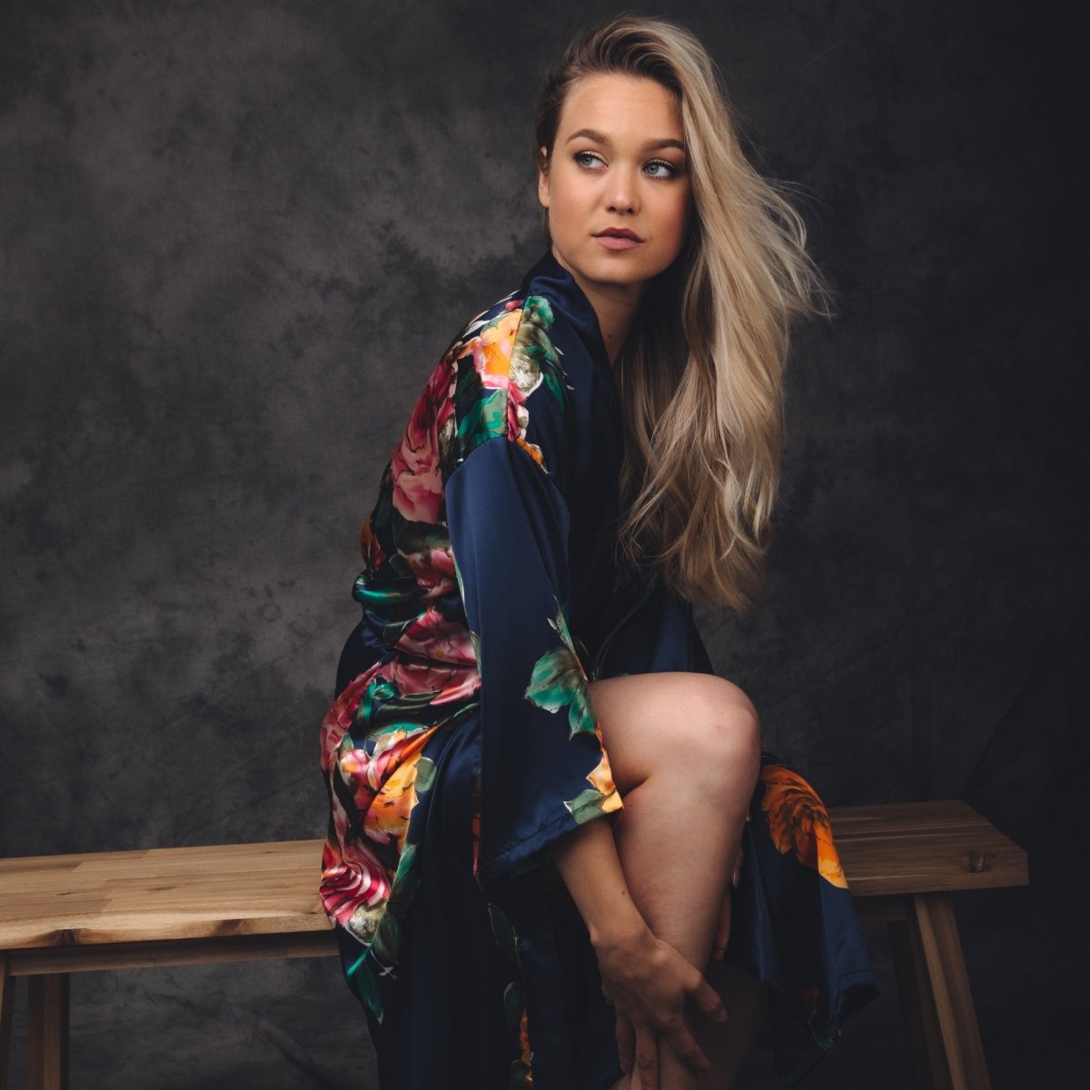 Kimono Dames Satijn - Santorini - Kimomi