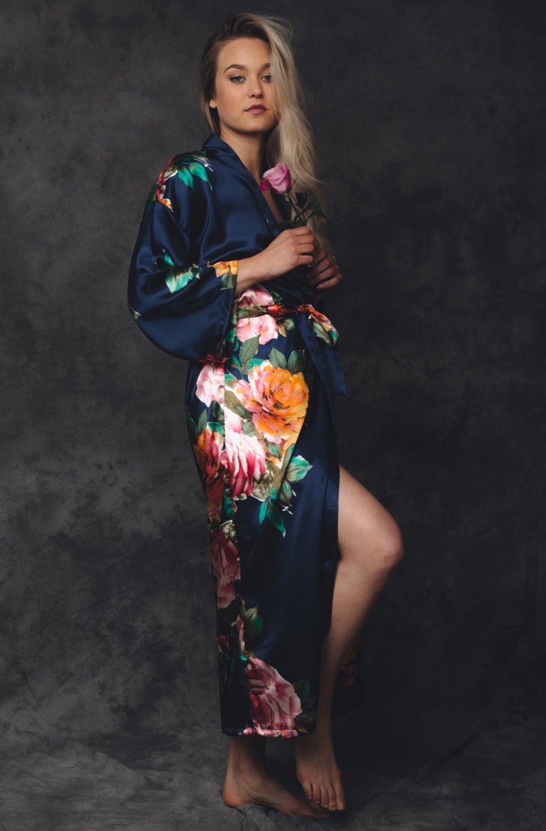Kimono Dames Satijn - Santorini - Kimomi