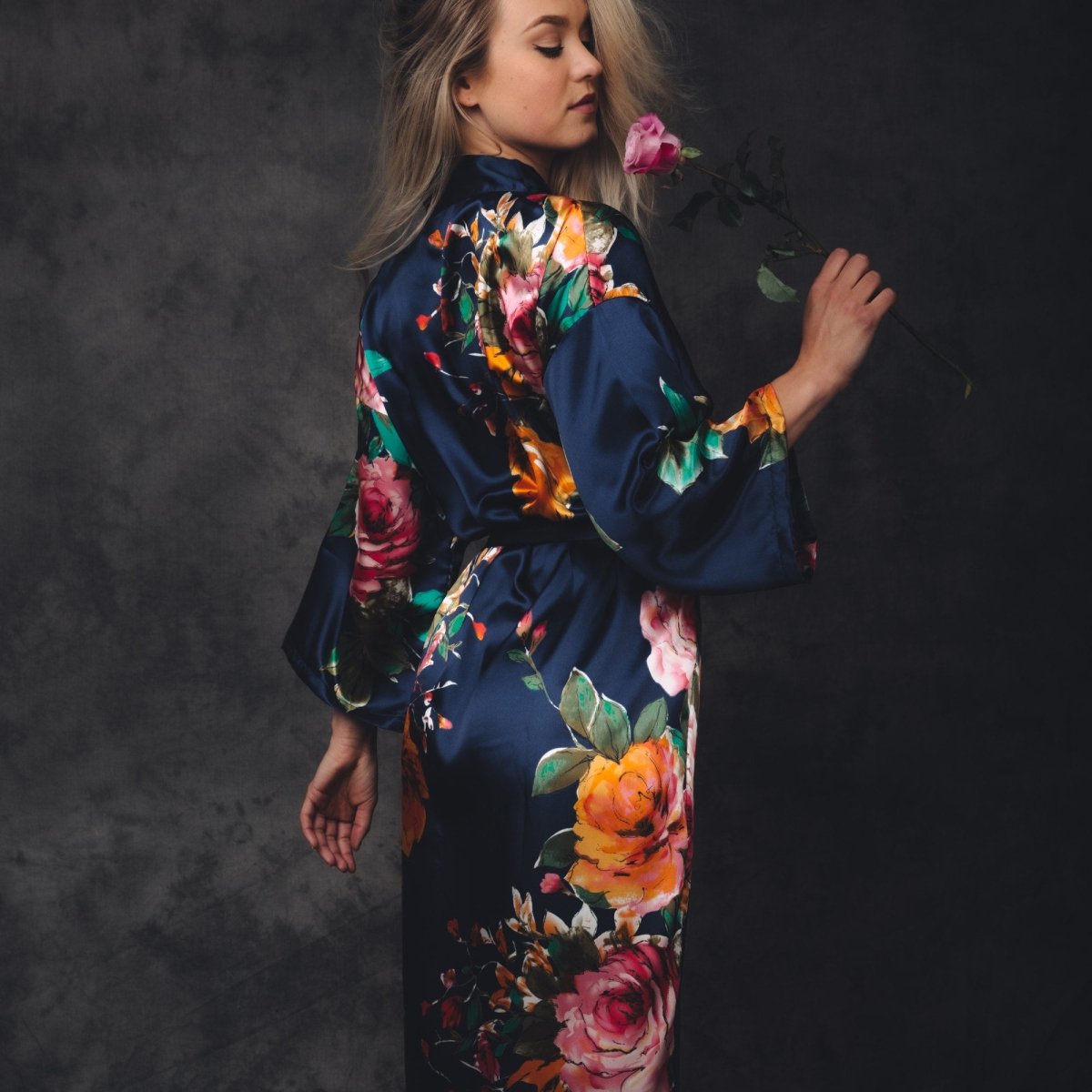 Kimono Dames Satijn - Santorini - Kimomi