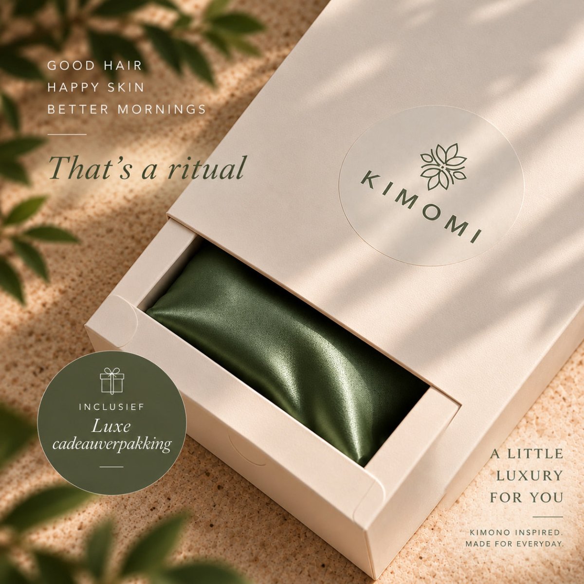 Beauty Pillow Case Satijn - Kimomi