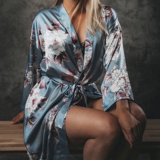 Kimono Dames Satijn Floral Dream - Kimomi