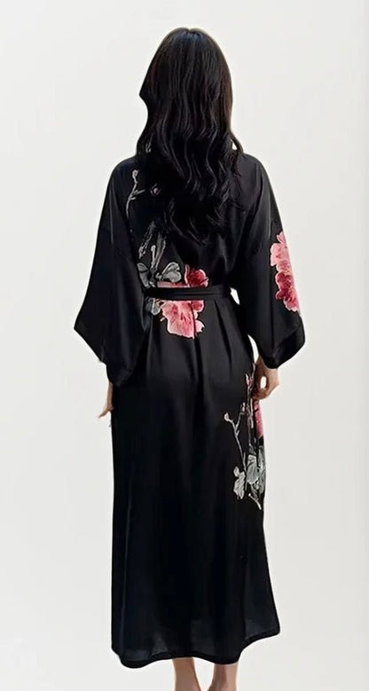 Kimono Dames Satijn - Kuro Grace - Kimomi