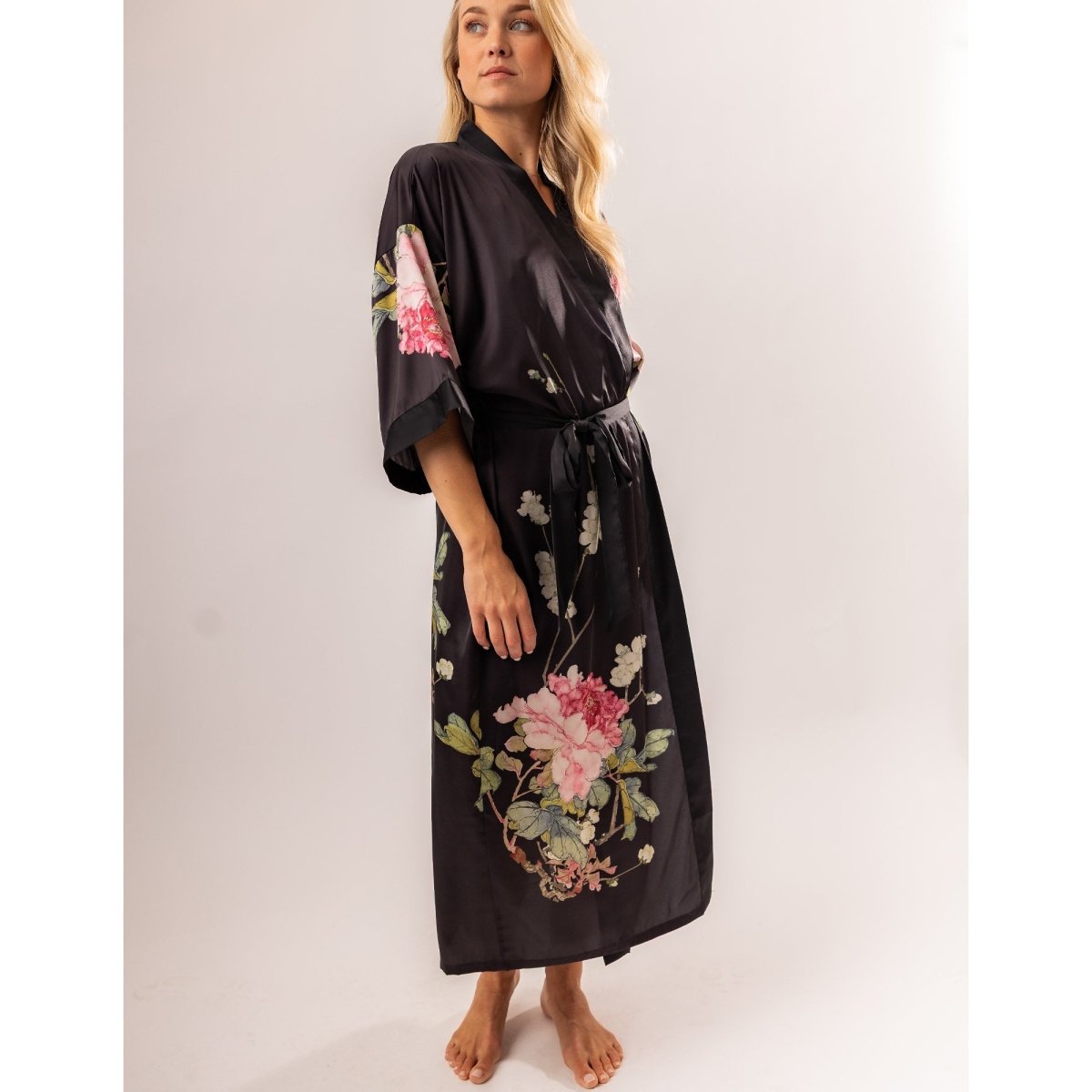 Kimono Dames Satijn - Kuro Grace - Kimomi