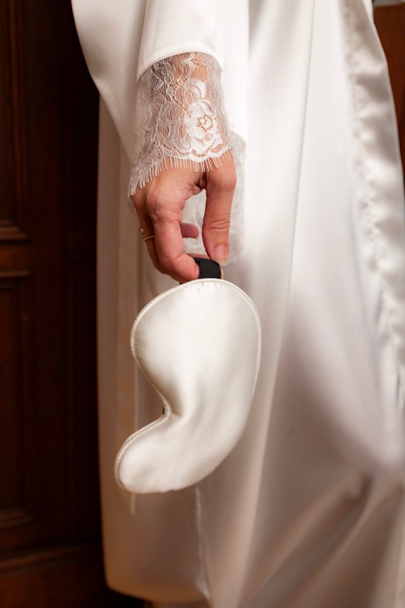 Kimono dames Satijn - Long Lace - Kimomi