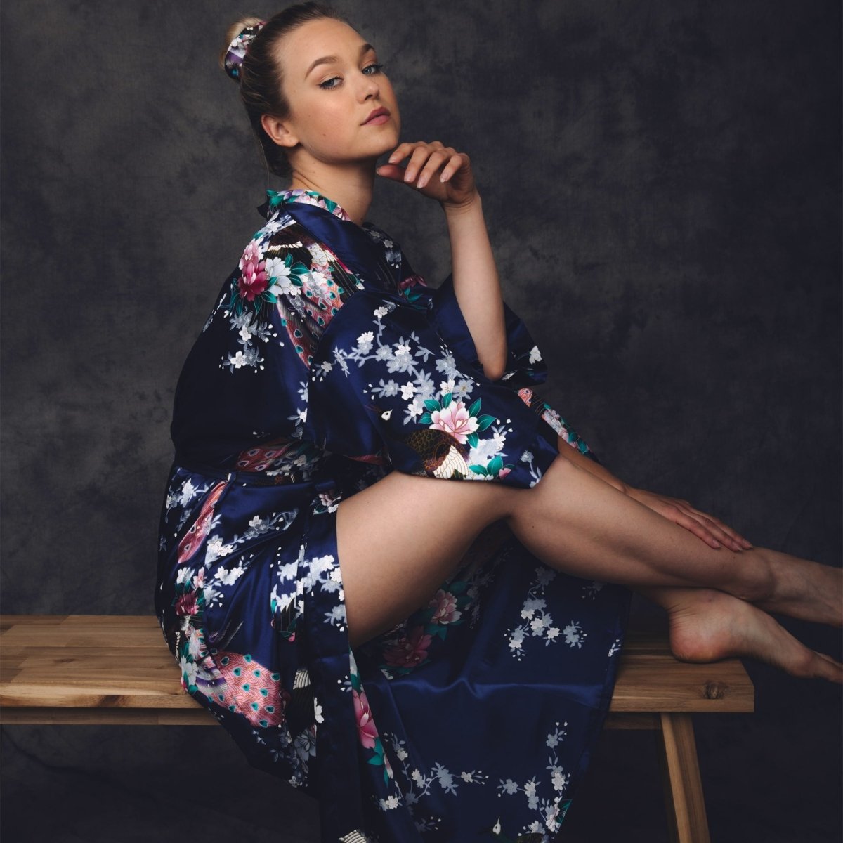 Kimono Dames Satijn - Morning Glory - Kimomi