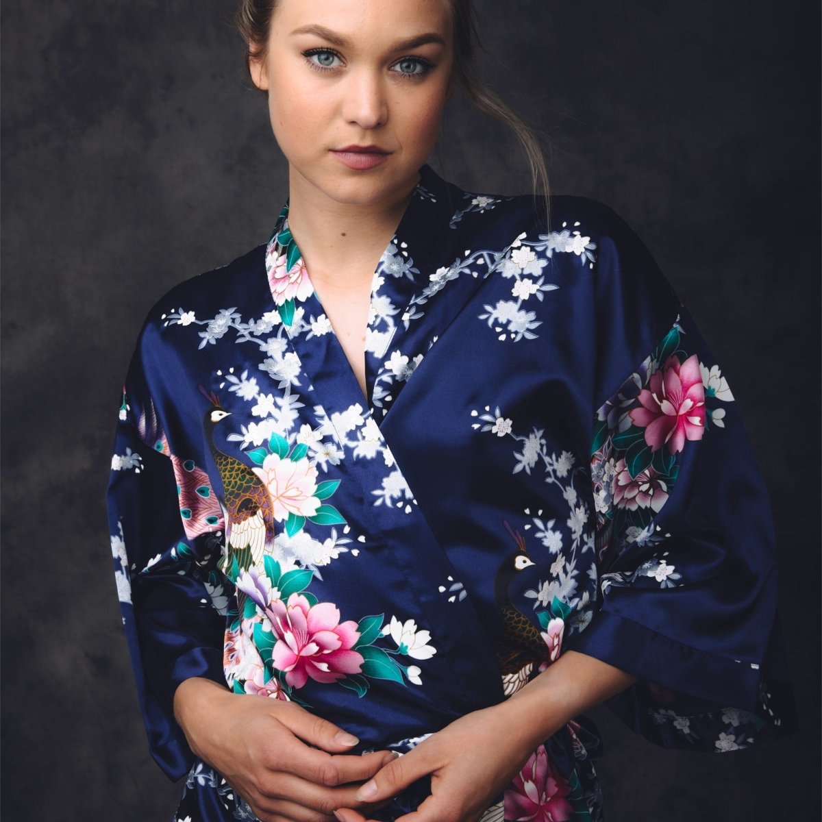 Kimono Dames Satijn - Morning Glory - Kimomi