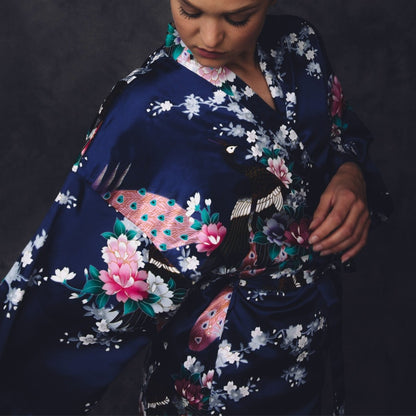 Kimono Dames Satijn - Morning Glory - Kimomi