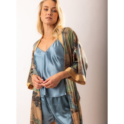 Kimono Dames Satijn - Poetry in Silk - Kimomi