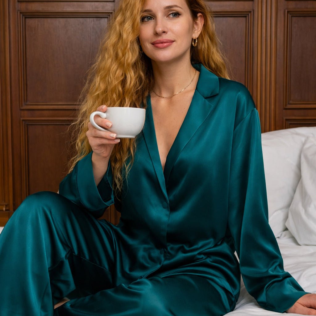 Pyjama Dames Satijn - Aiko Flow - Kimomi