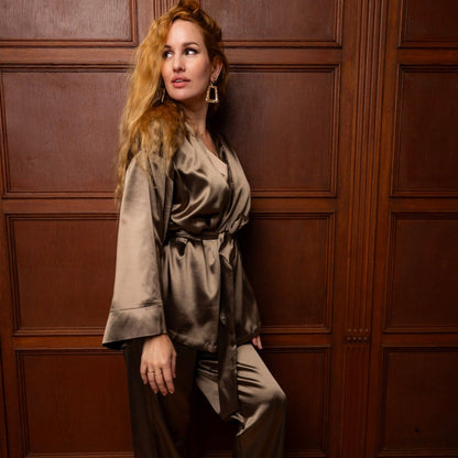 Pyjama Dames Satijn - Hana Silk - Kimomi