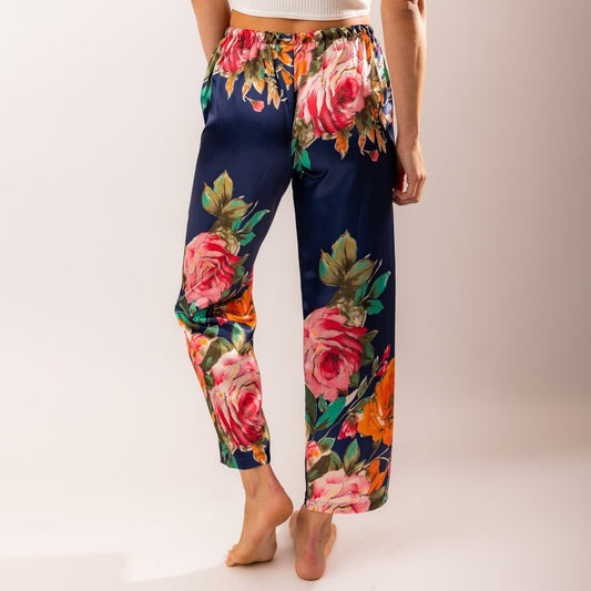 Pyjamabroek Dames Satijn - Santorini - Kimomi