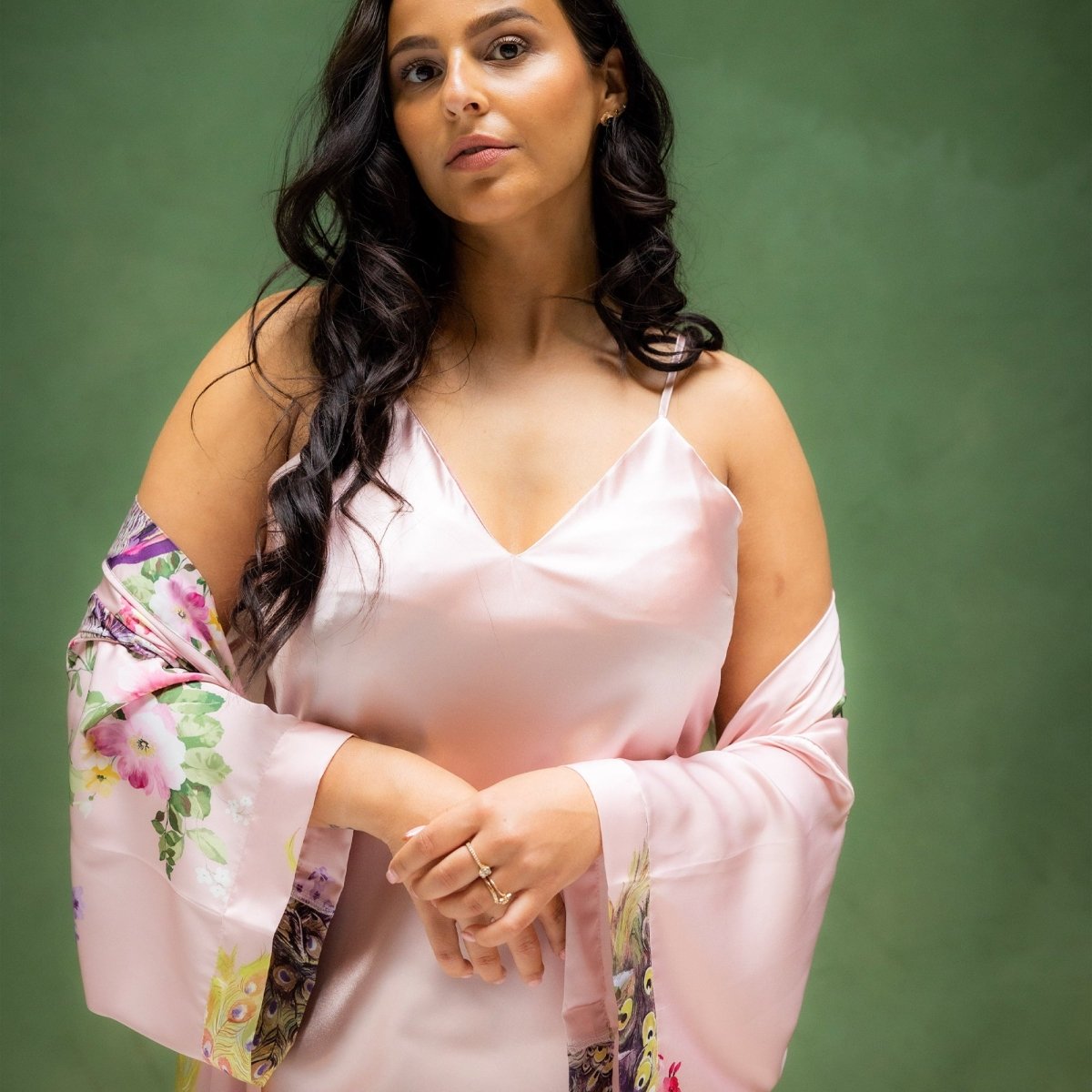 Slipdress Dames Satijn - Moonlit Glow - Kimomi