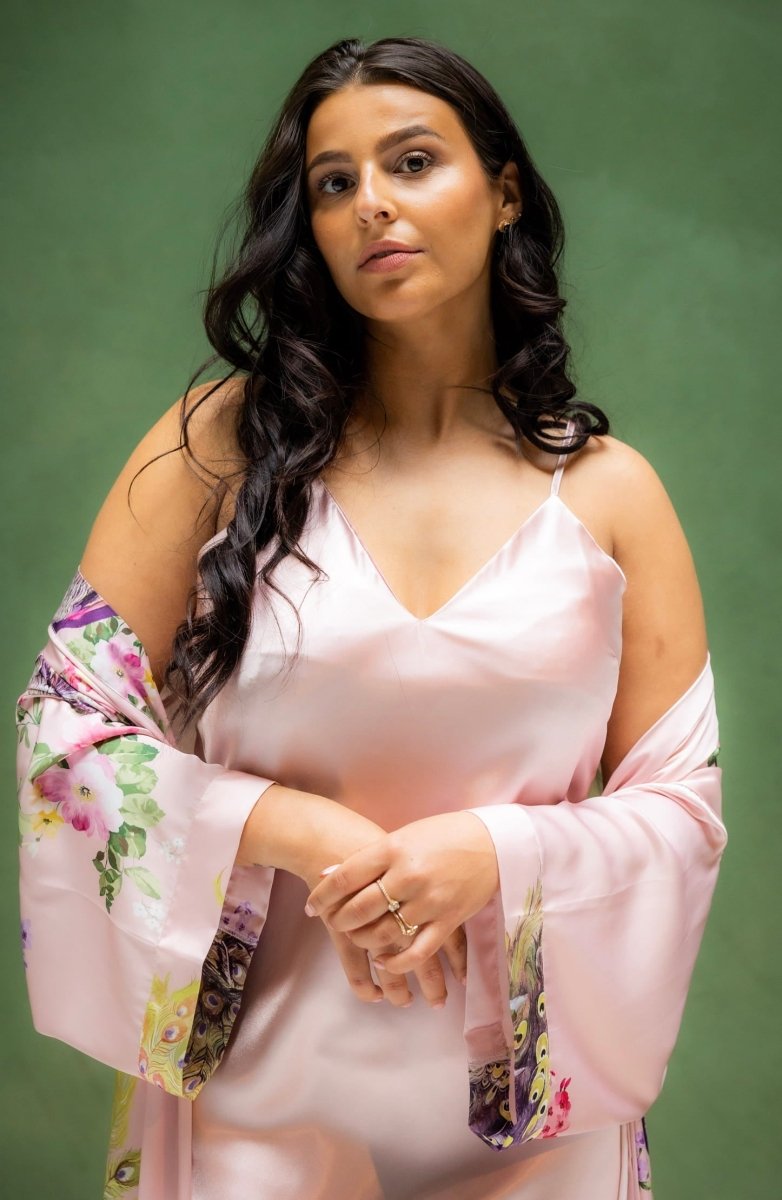 Slipdress Dames Satijn - Moonlit Glow - Kimomi