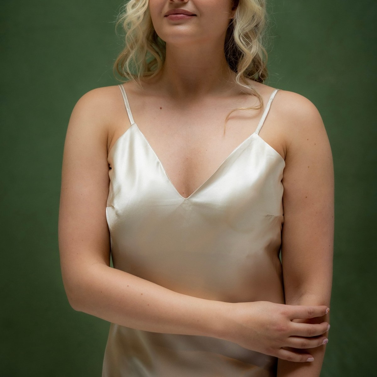 Slipdress Dames Satijn - Moonlit Glow - Kimomi